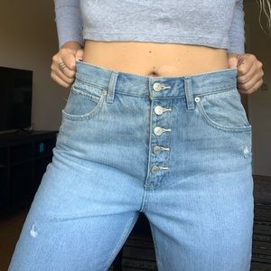 Free People high waisted cut off jeans